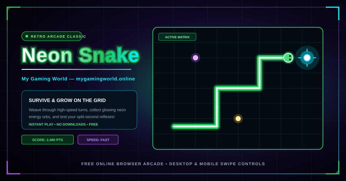 Neon Snake Game